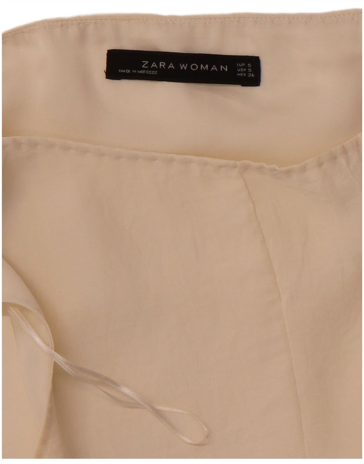 ZARA Womens Sleeveless Bubble Dress UK 10 Small Off White Vintage Zara and Second-Hand Zara from Messina Hembry 