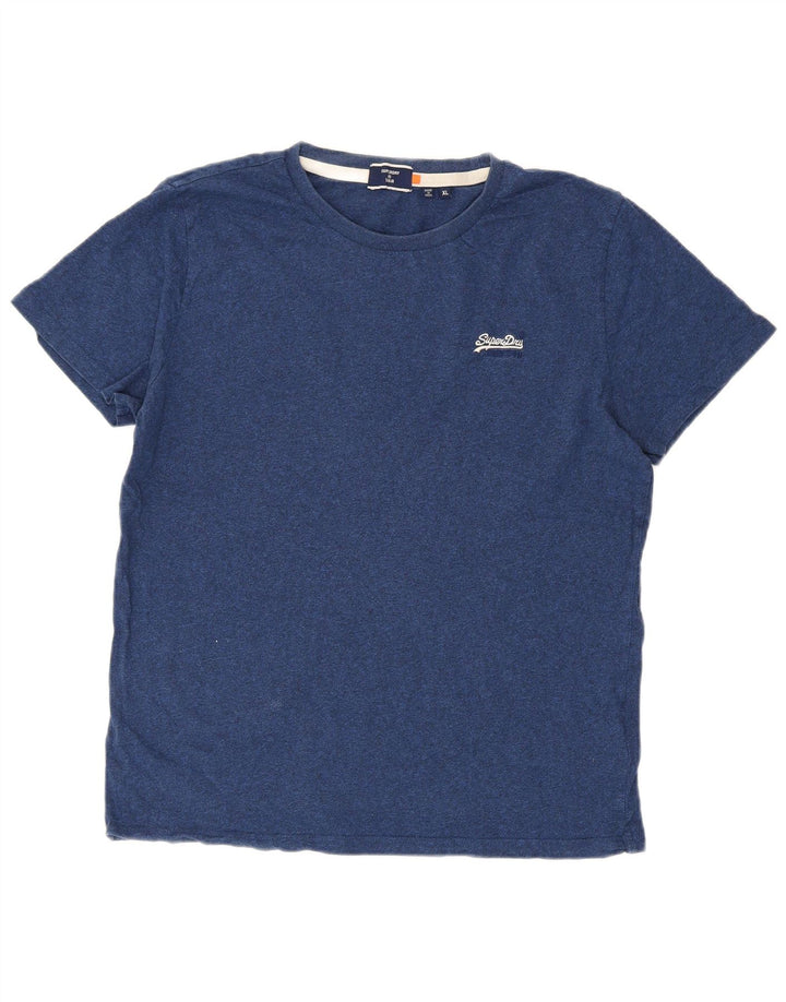 Мужская футболка Superdry Top XL Темно-синяя, хлопок