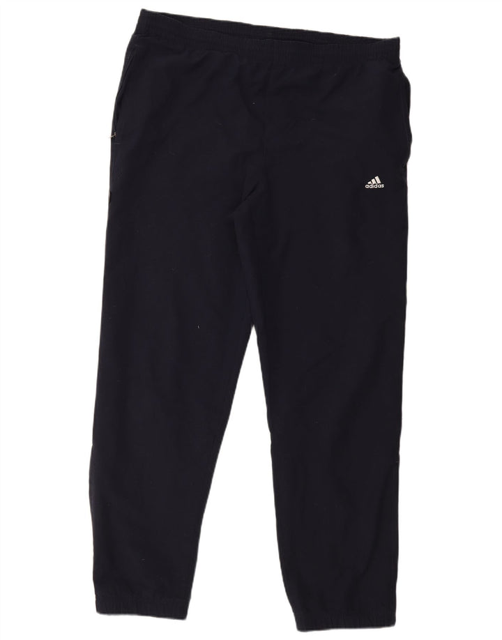 Adidas Мужские спортивные брюки Джоггеры Большой темно-синий полиэстер