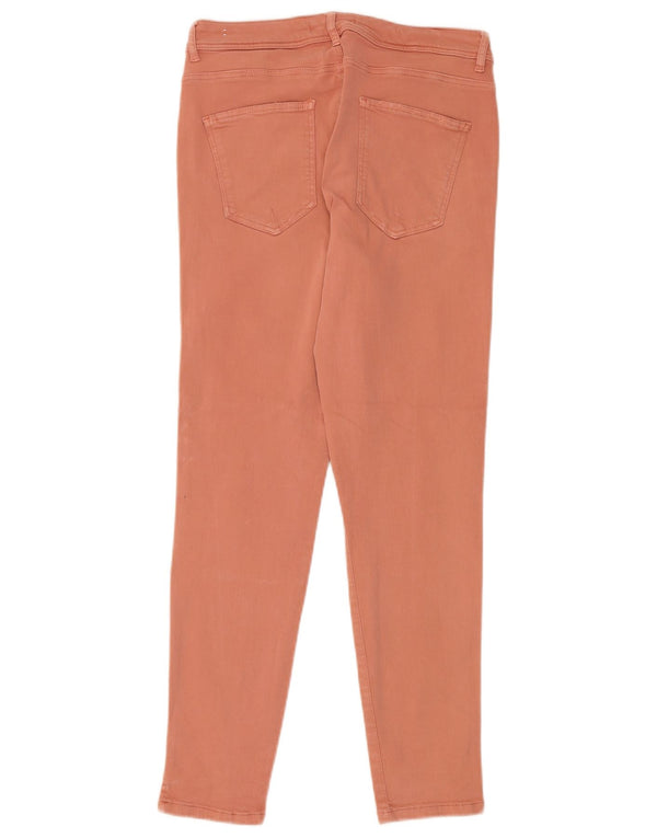 Женские джинсы скинни Zara EU 44 XL W34 L28 Оранжевый хлопок