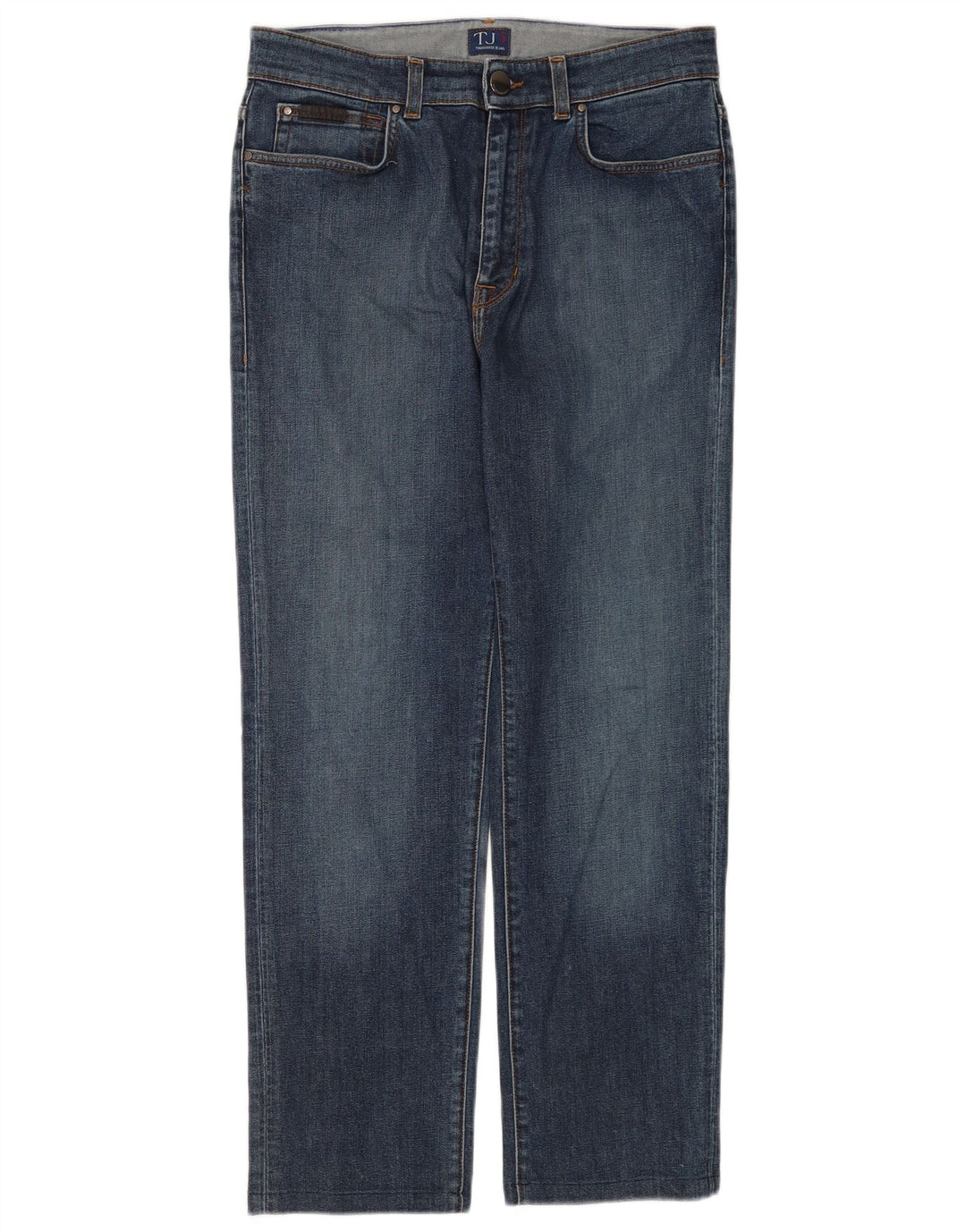 Мужские прямые джинсы Trussardi W32 L28 синие, хлопок