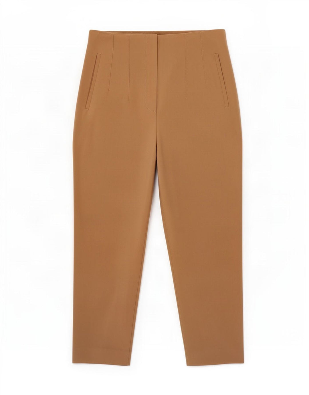 Женские зауженные укороченные брюки Zara Medium W28 L25, бежевый полиэстер