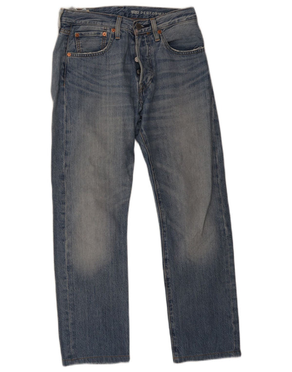 Женские прямые джинсы Levi's 501 W28 L27 синие, хлопок