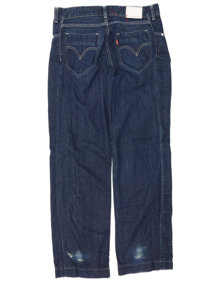 Мужские прямые джинсы Levi's W34 L34 темно-синие, хлопок