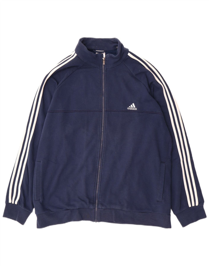 Мужской спортивный костюм ADIDAS Climalite, верхняя куртка UK 52/54 2XL, темно-синий, хлопок