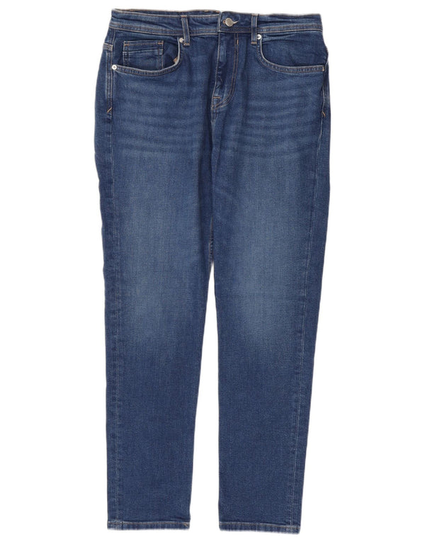 Мужские узкие джинсы Zara EU 42, большие W32 L29, синие, хлопок