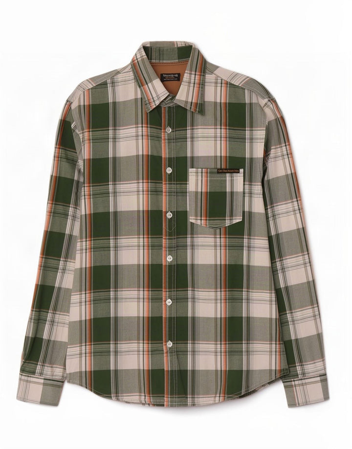 Мужская фланелевая рубашка Jack & Jones, большая зеленая клетчатая хлопковая рубашка