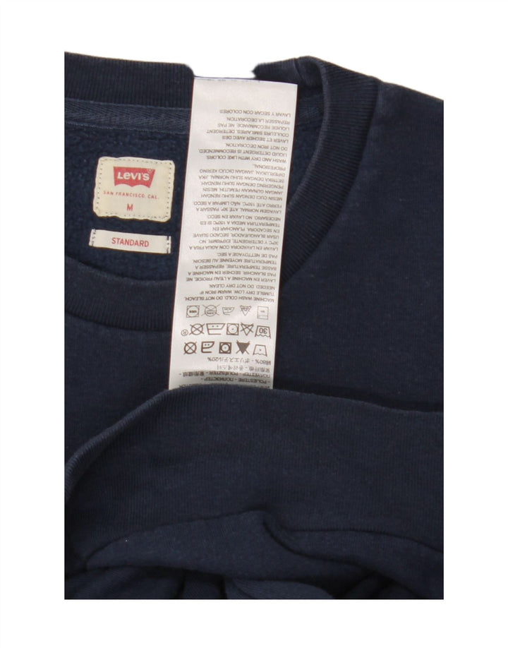 Мужской свитшот Levi's со стандартным рисунком, средний темно-синий, хлопковый джемпер