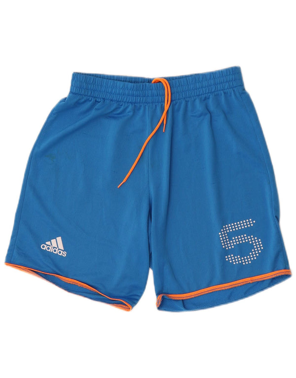 Мужские спортивные шорты Adidas с графическим рисунком, маленькие синие, полиэстер