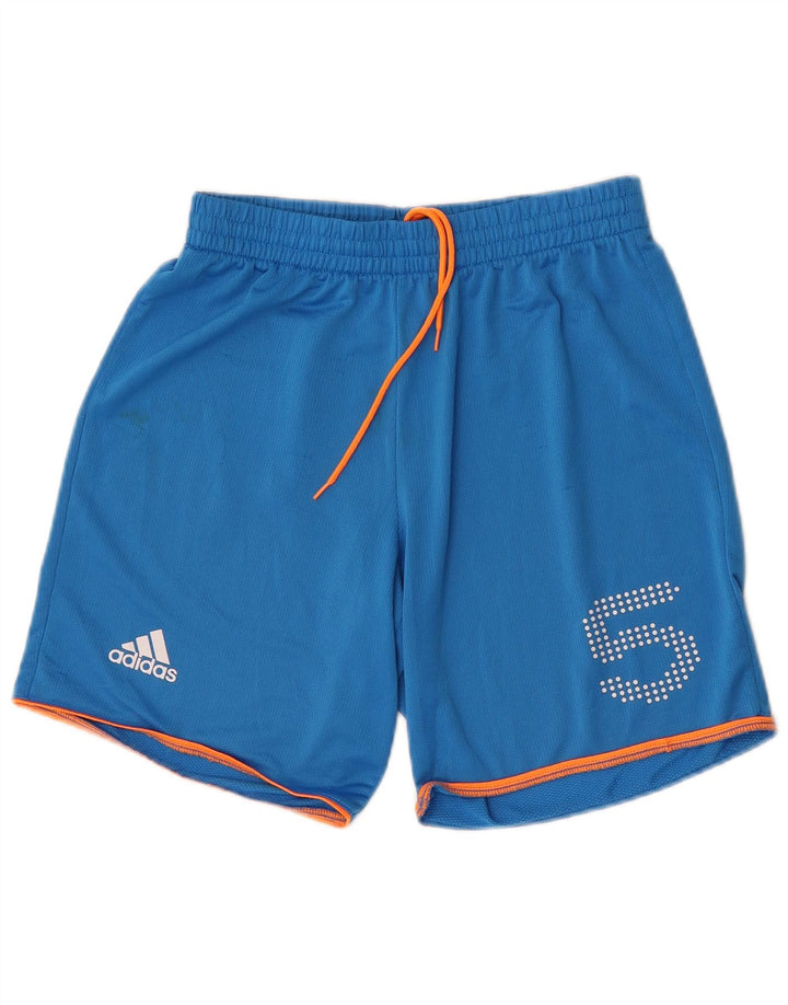 Мужские спортивные шорты Adidas с графическим рисунком, маленькие синие, полиэстер