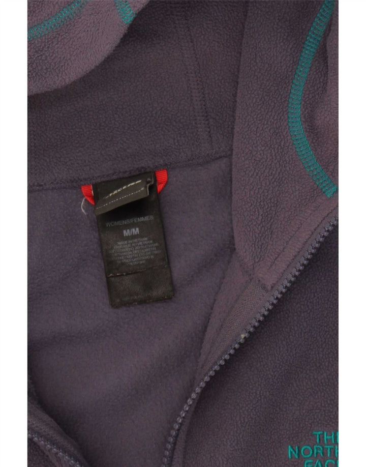 Женская флисовая куртка с капюшоном The North Face UK 14, средний фиолетовый полиэстер