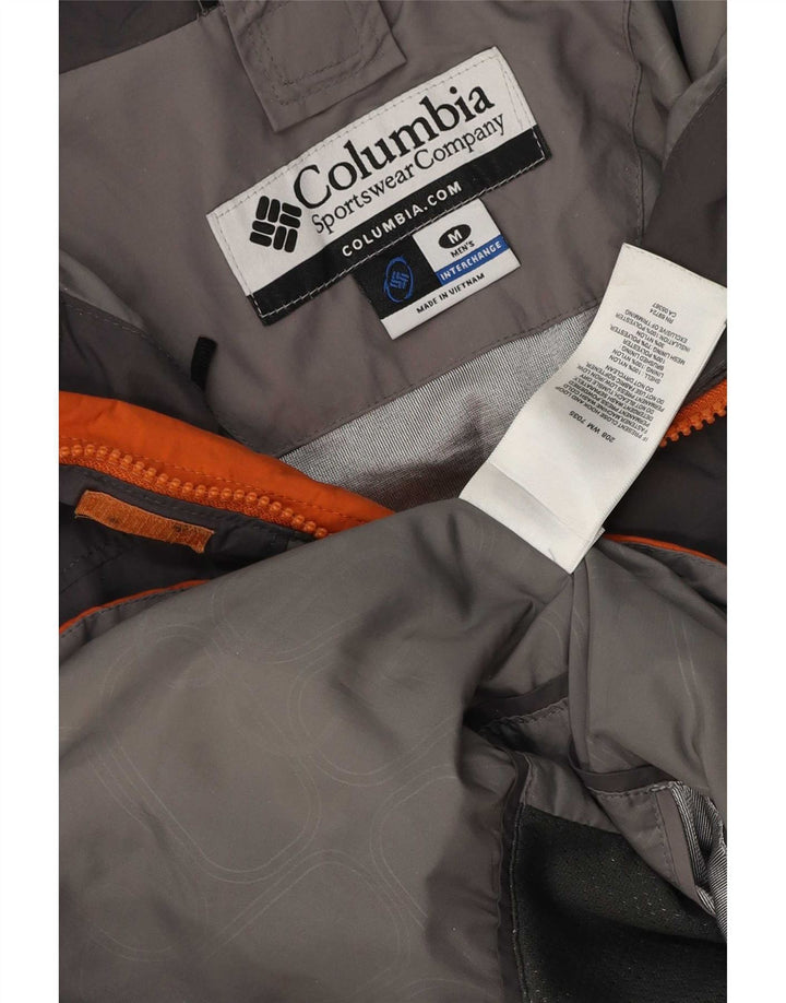 Мужская лыжная куртка свободного покроя Columbia Bugaboo UK 38, средний оранжевый цвет с блоками