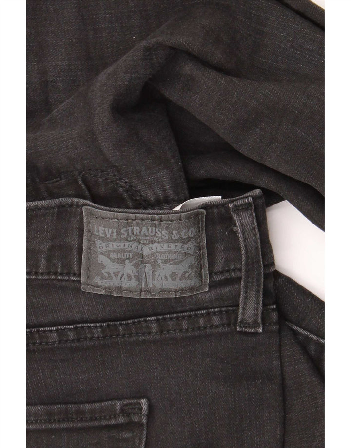 Женские прямые джинсы Levi's 314 W32 L30, черный хлопок