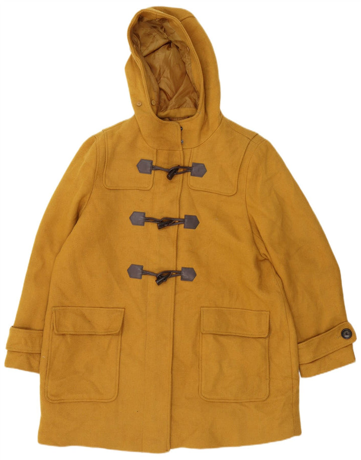Женский дафлкот с капюшоном Marks & Spencer UK 20 2XL, желтый полиэстер