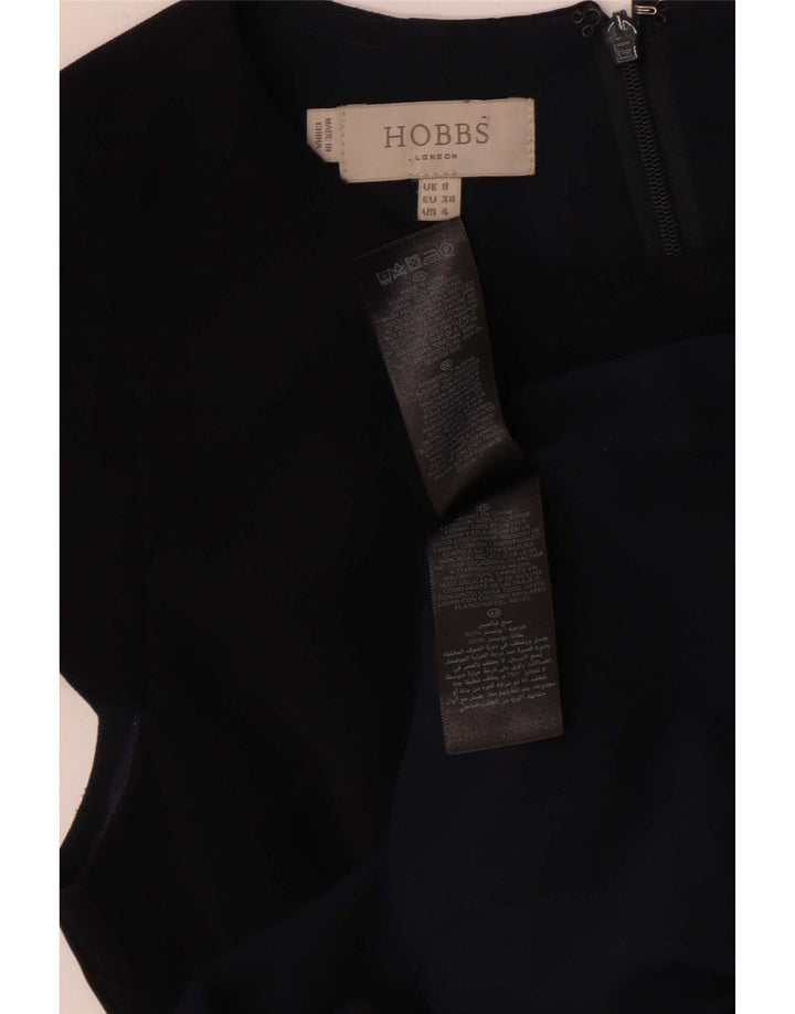 Женское платье-футляр Hobbs UK 8 маленькое черное из полиэстера