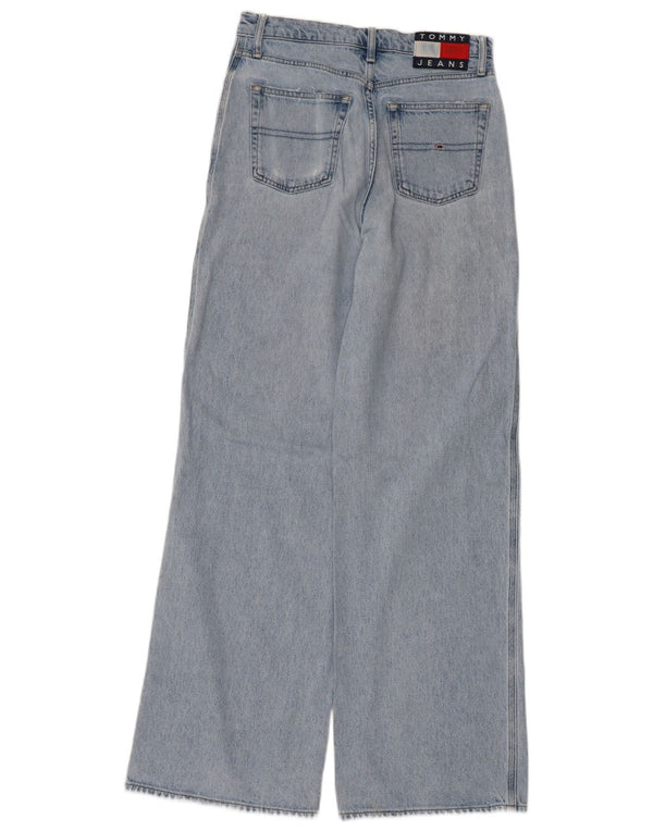 Женские широкие джинсы Tommy Hilfiger Claire с высокой посадкой W28 L32, синий хлопок