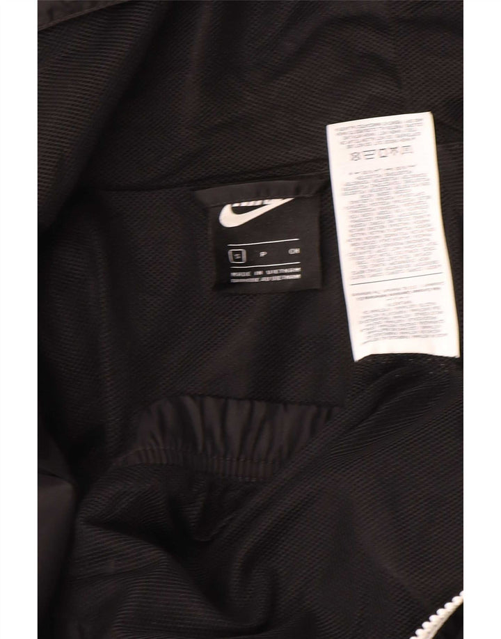 Мужская куртка-бомбер с капюшоном Nike UK 36, маленькая черная, полиэстер