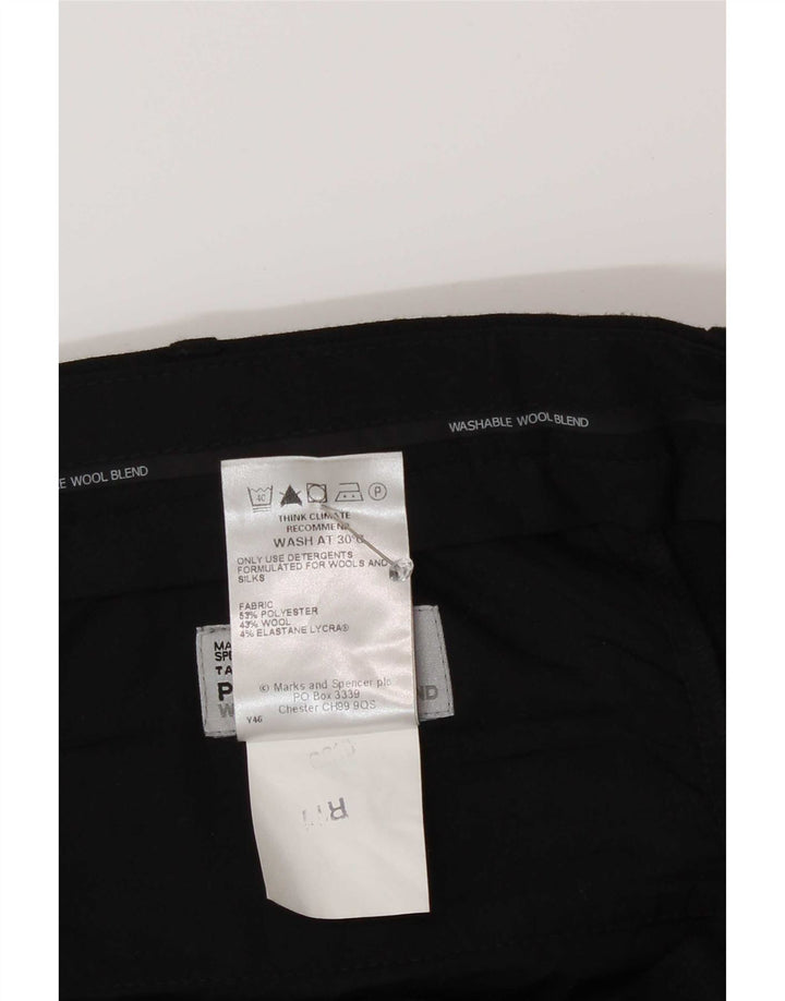 Мужские костюмные брюки Marks & Spencer W38 L29 черные из полиэстера