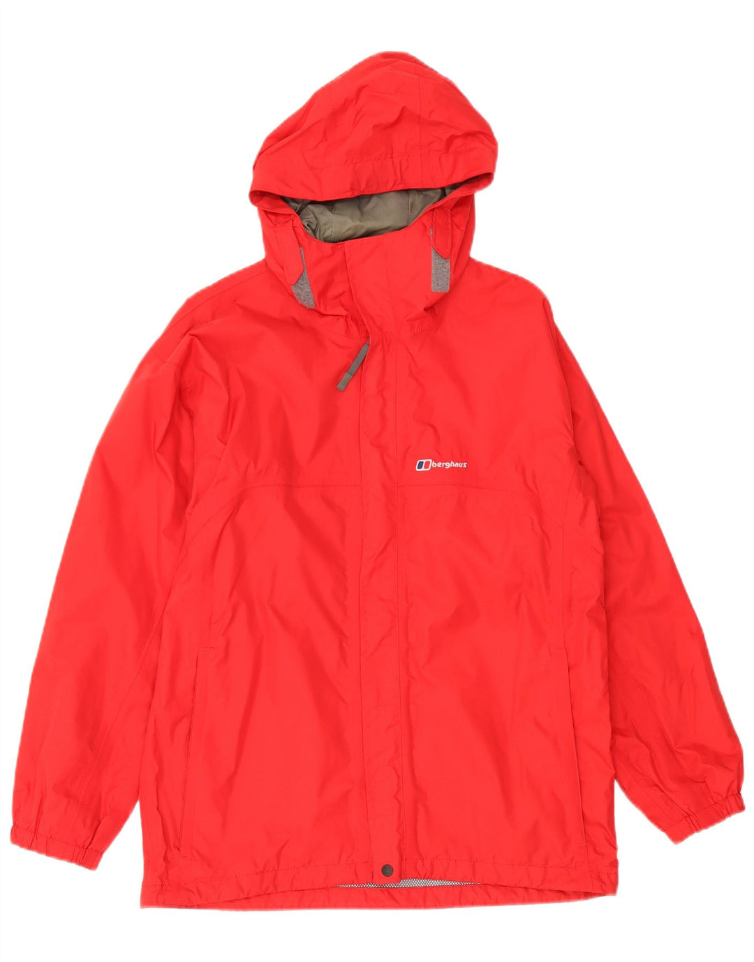 Berghaus Дождевик с капюшоном для мальчиков 12–13 лет, красный нейлон