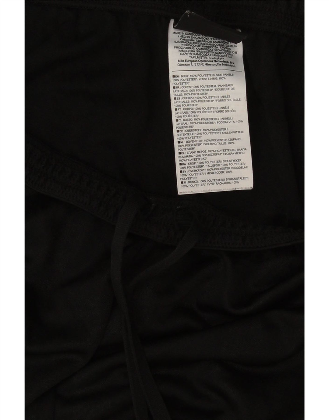 Мужские спортивные шорты Nike Dri Fit, средний черный полиэстер