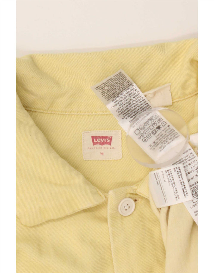 Мужская джинсовая рубашка с коротким рукавом Levi's, средний желтый хлопок, хлопок
