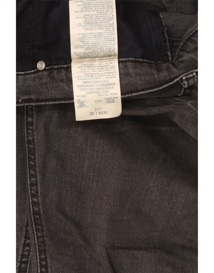 Мужские джинсы Lee Luke Slim W34 L32, серый хлопок