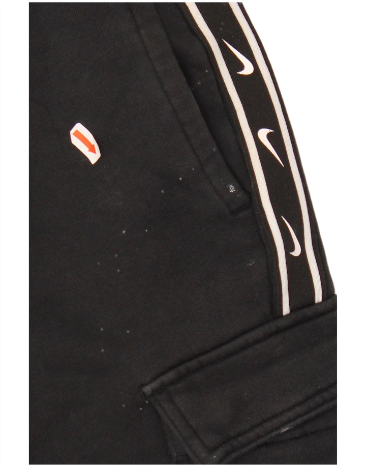 Мужские спортивные брюки-карго NIKE с рисунком, джоггеры, средний черный, хлопок