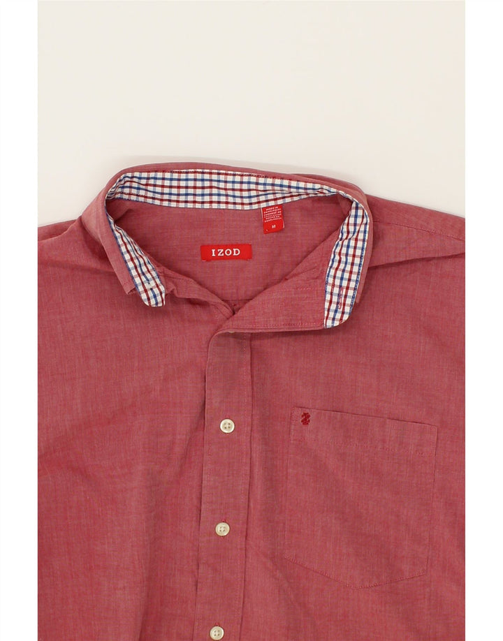 IZOD Mens Shirt Medium Pink Cotton Vintage Izod and Second-Hand Izod from Messina Hembry 