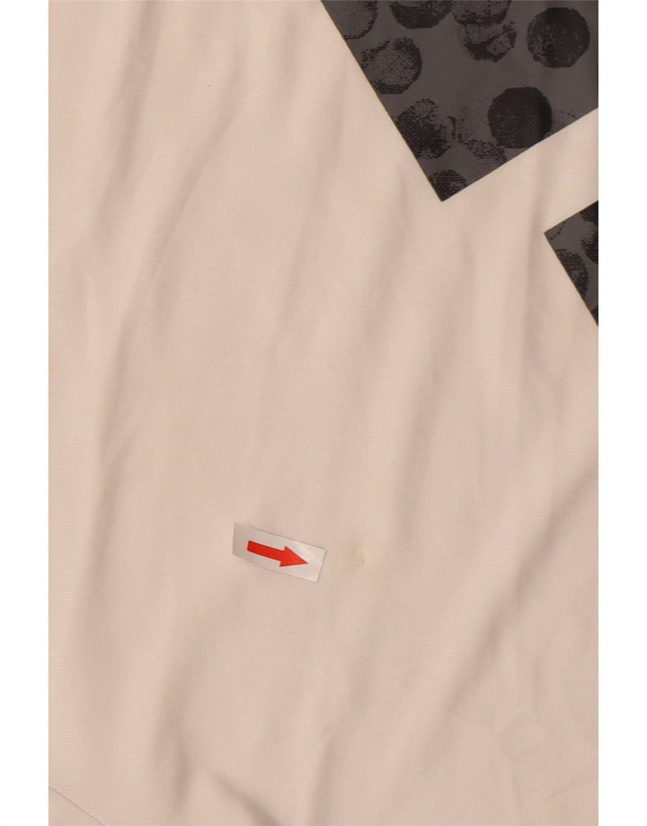 Футболка Adidas Climalite с рисунком для мальчиков, топ 13–14 лет, большой белый полиэстер