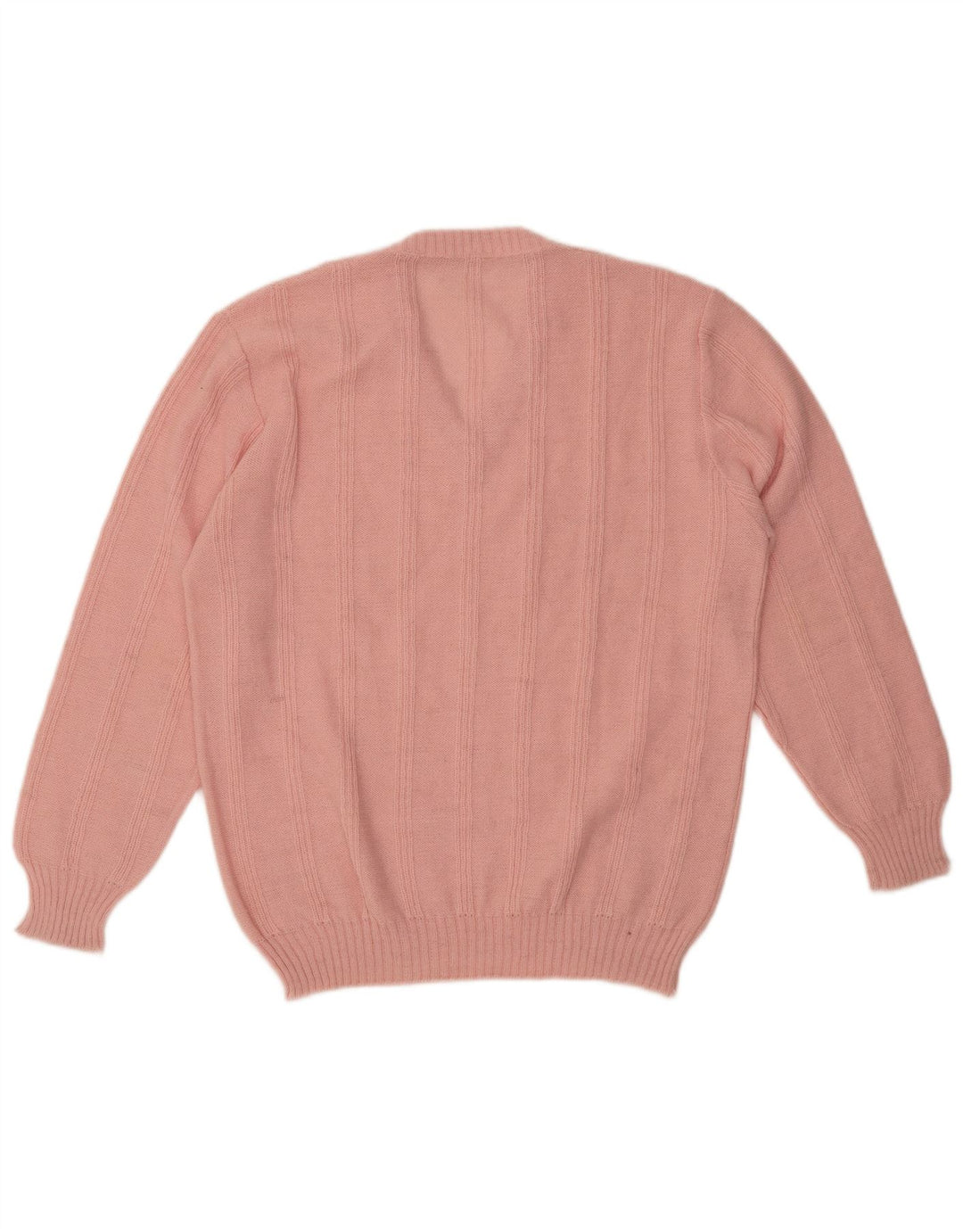 ВИНТАЖНЫЙ женский джемпер с v-образным вырезом, Великобритания, 18 XL, розовый