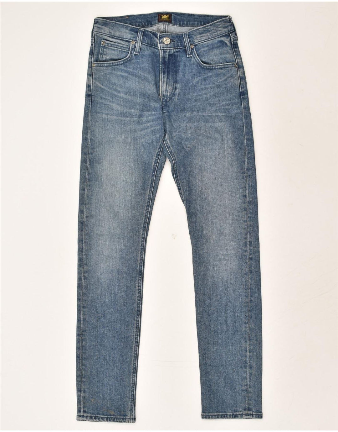 LEE Womens Luke Slim Jeans W28 L32 Blue Cotton | Vintage Lee | Thrift | Second-Hand Lee | Used Clothing | Messina Hembry 