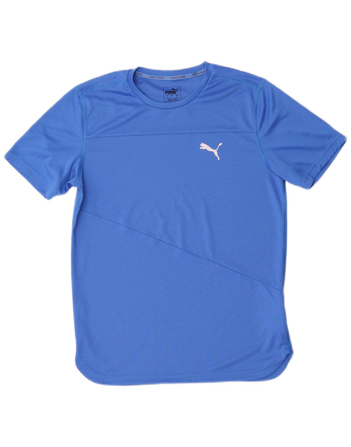 Мужская футболка Puma, маленький синий полиэстер