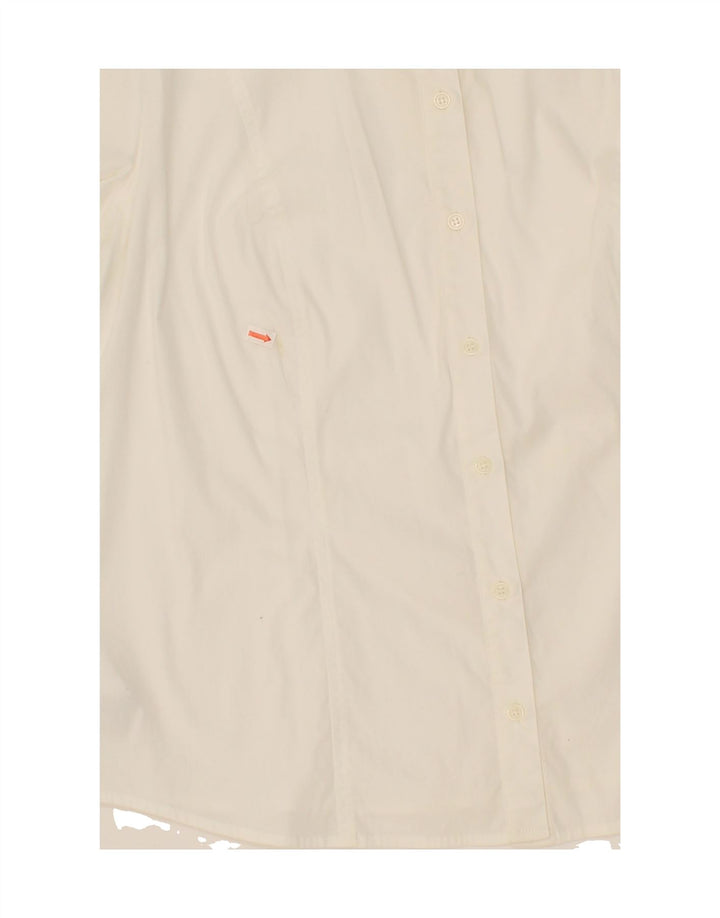 PERTE BY KRIZIA Womens Shirt UK 20 2XL White Cotton Vintage Perte by Krizia and Second-Hand Perte by Krizia from Messina Hembry 