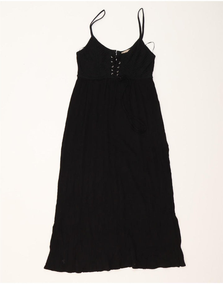 Женский сарафан макси Zara UK 12, средний черный, хлопок