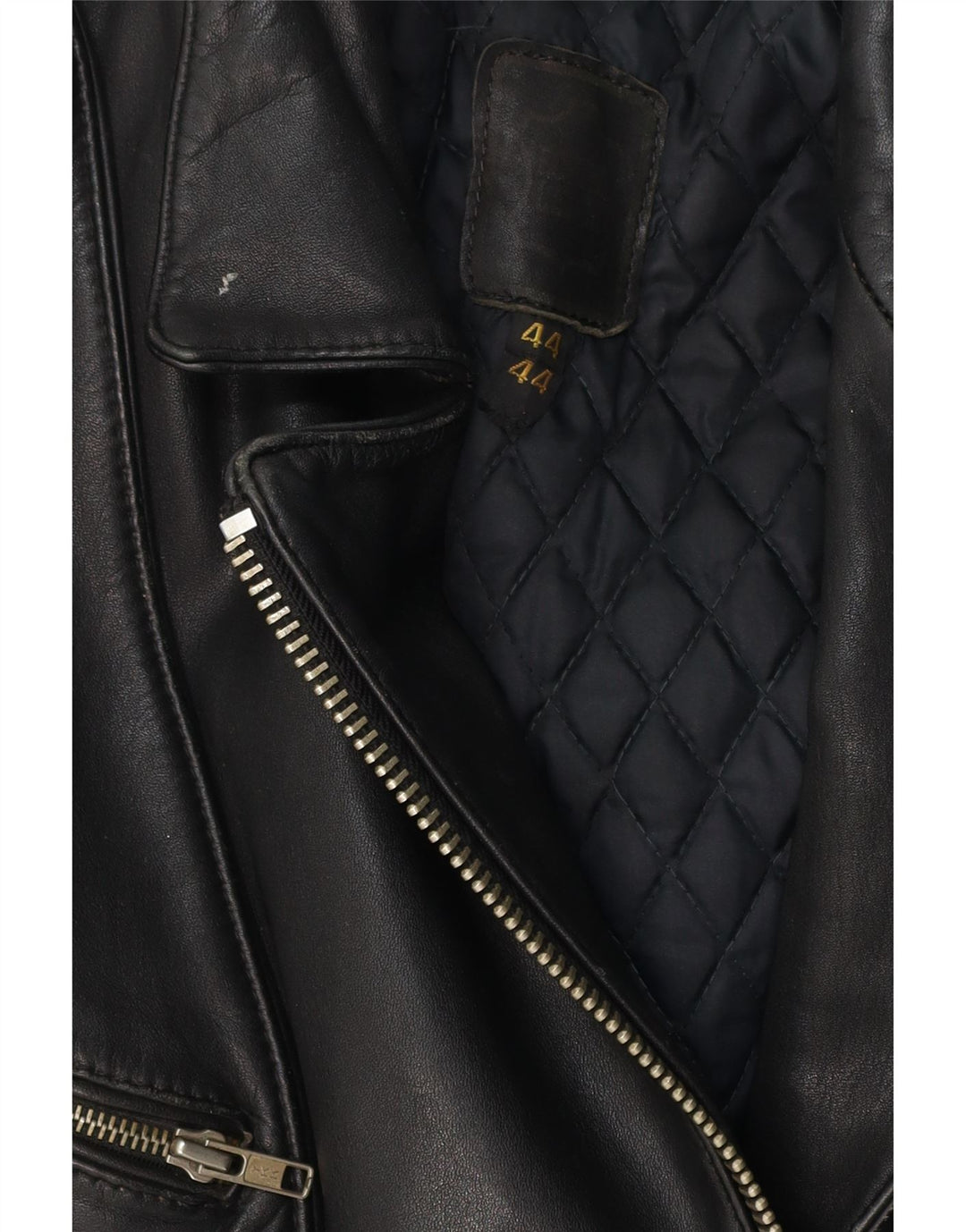Винтажная женская кожаная косуха IT 44 Medium Black Leather