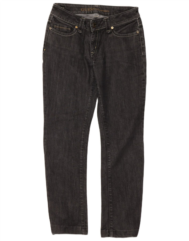 Женские укороченные узкие джинсы Guess W29 L26 серые