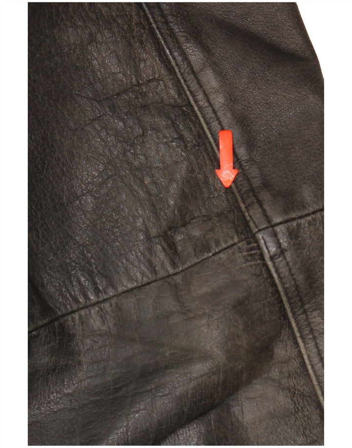 Мужская кожаная куртка Tauri UK 42 XL черная кожа