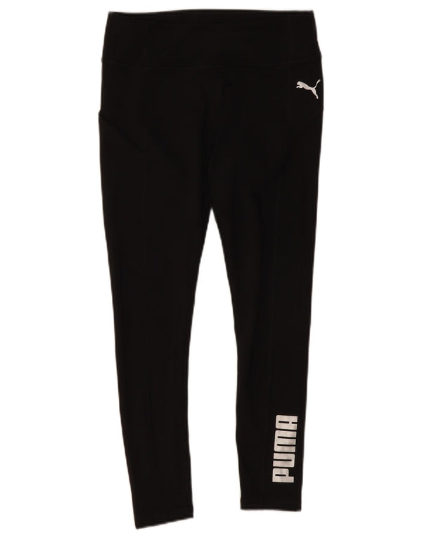 Женские леггинсы с рисунком PUMA UK 8, маленькие, черные