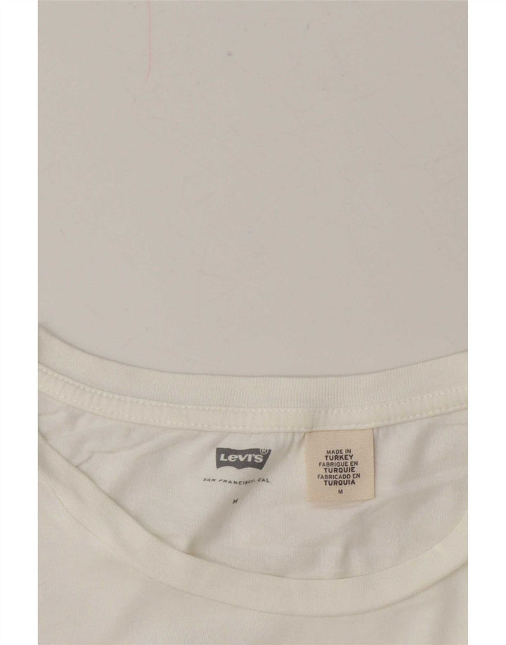 Женская футболка с рисунком Levi's Top UK 14, средний белый