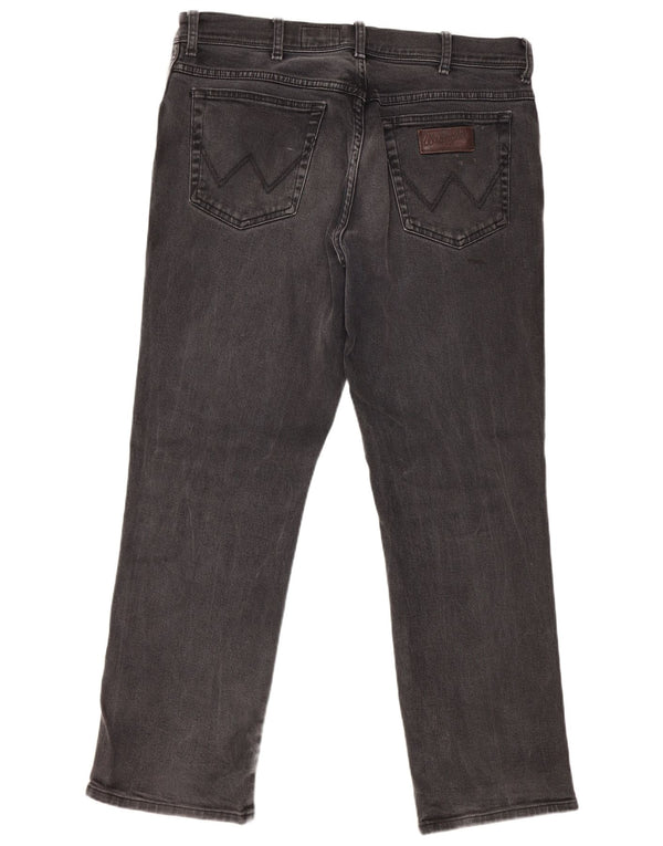 Мужские прямые джинсы WRANGLER Texas W38 L30, черный хлопок