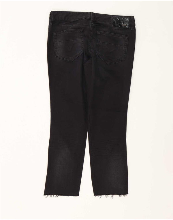Женские укороченные джинсы Diesel Cuddy W28 L25, черный хлопок