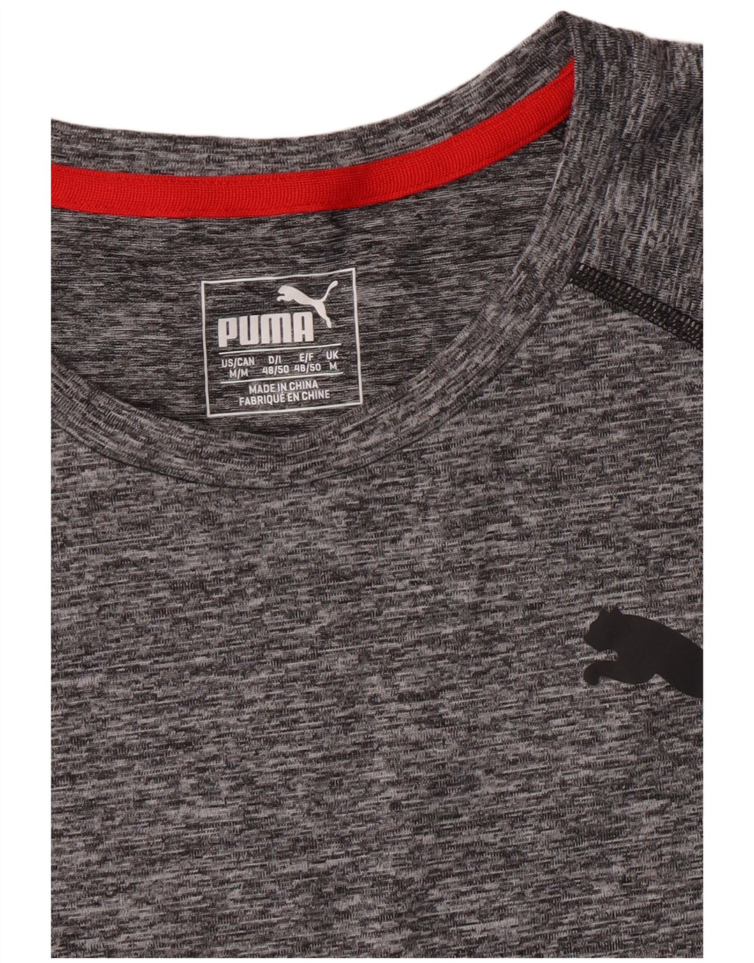 Мужская футболка PUMA, средний серый в крапинку