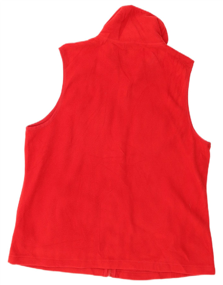 Женский флисовый жилет CHAPS UK 18 XL, красный полиэстер