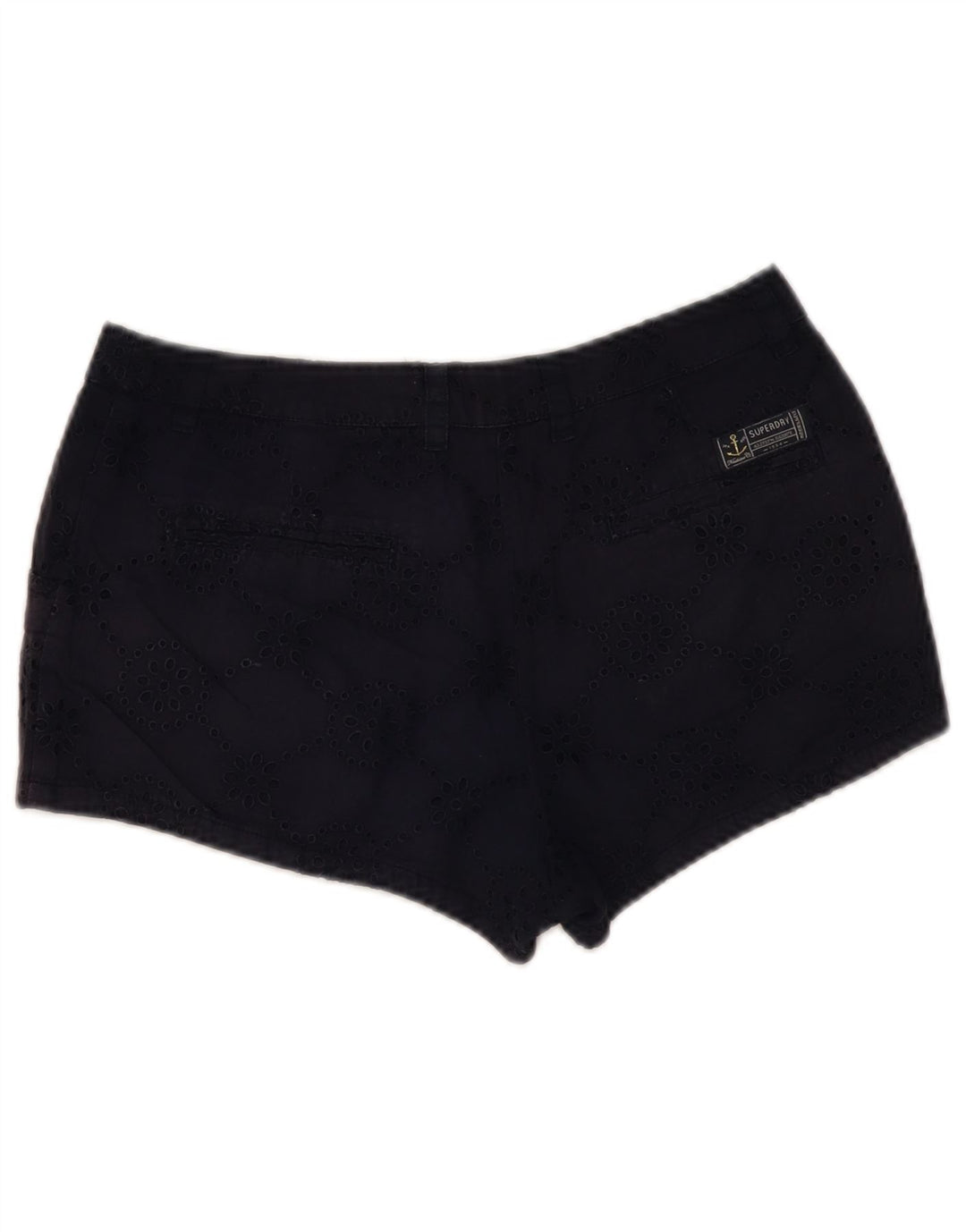 Женские шорты Superdry Small W27 Темно-синие с цветочным принтом