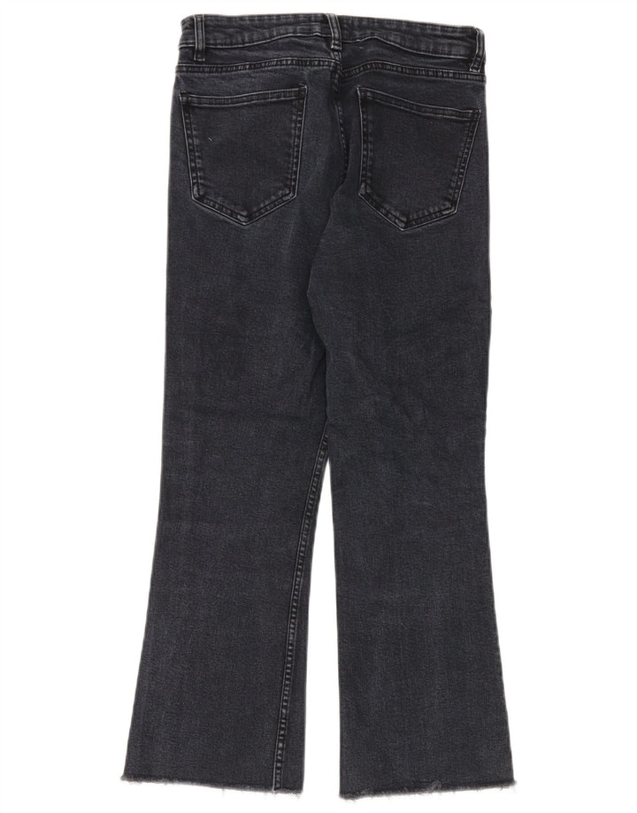 Женские укороченные джинсы Zara EU 40 Medium W30 L25 Темно-синие, хлопок