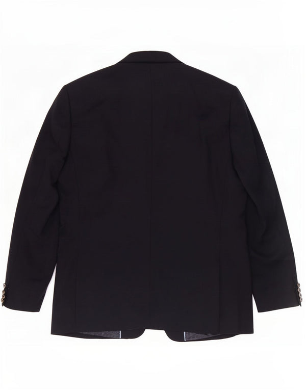 Мужской пиджак Marks & Spencer с 2 пуговицами, Великобритания 46 XL, темно-синий, новая шерсть
