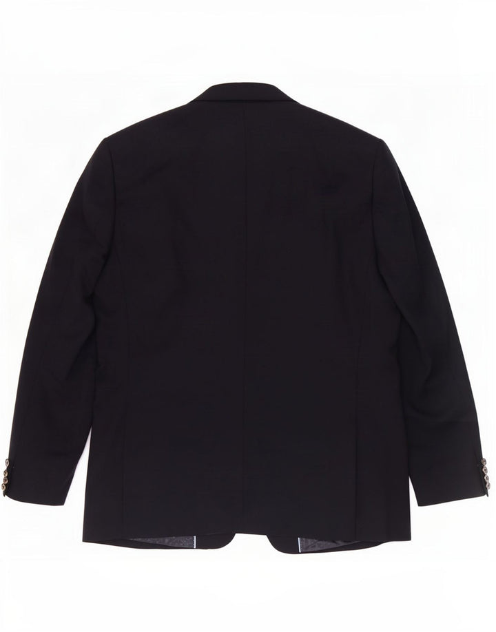 Мужской пиджак Marks & Spencer с 2 пуговицами, Великобритания 46 XL, темно-синий, новая шерсть