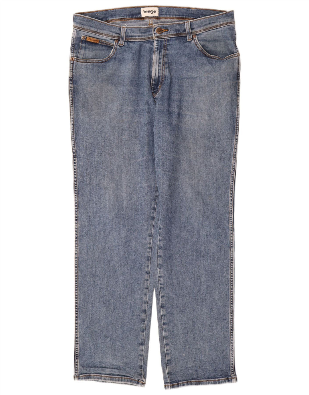 Мужские прямые джинсы Wrangler Texas W38 L32, синий хлопок