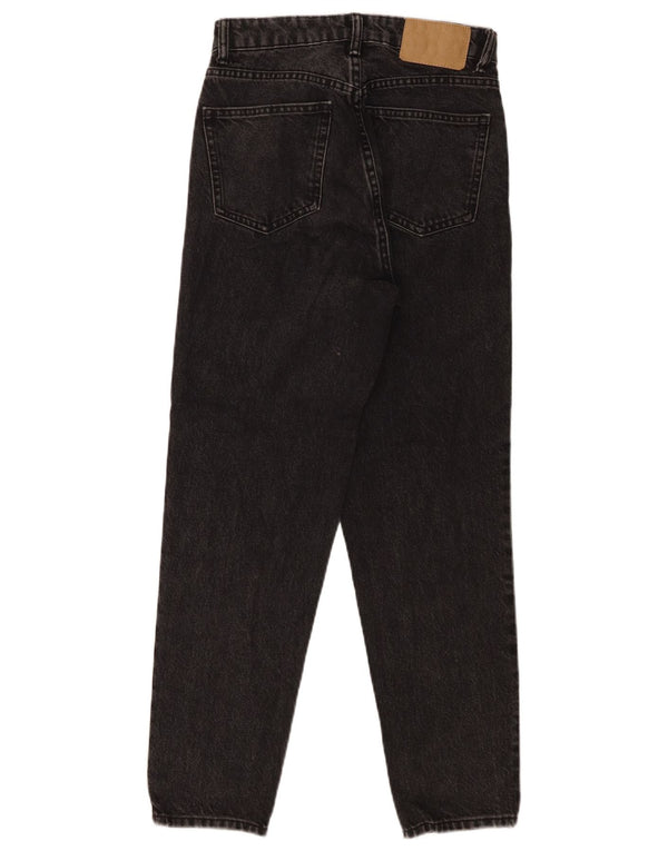 Женские зауженные джинсы Zara с высокой посадкой EU 34 2XS W24 L27, черный хлопок