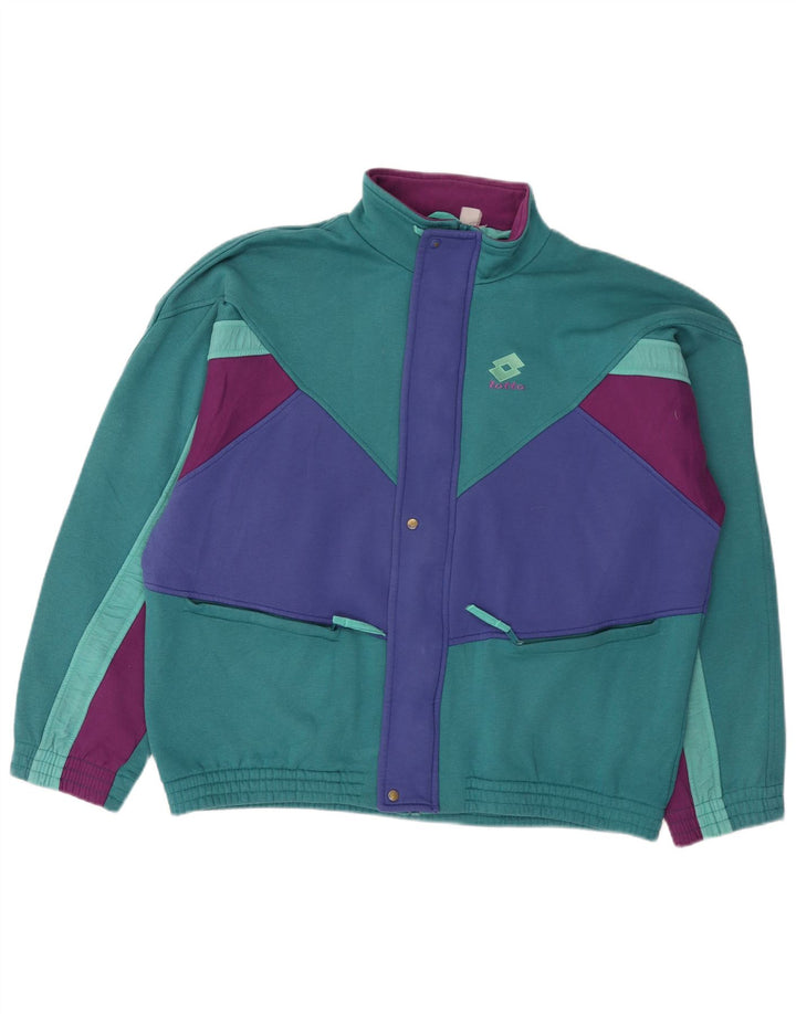 Lotto Мужской спортивный костюм Top Jacket XL Зеленый Цветной блок